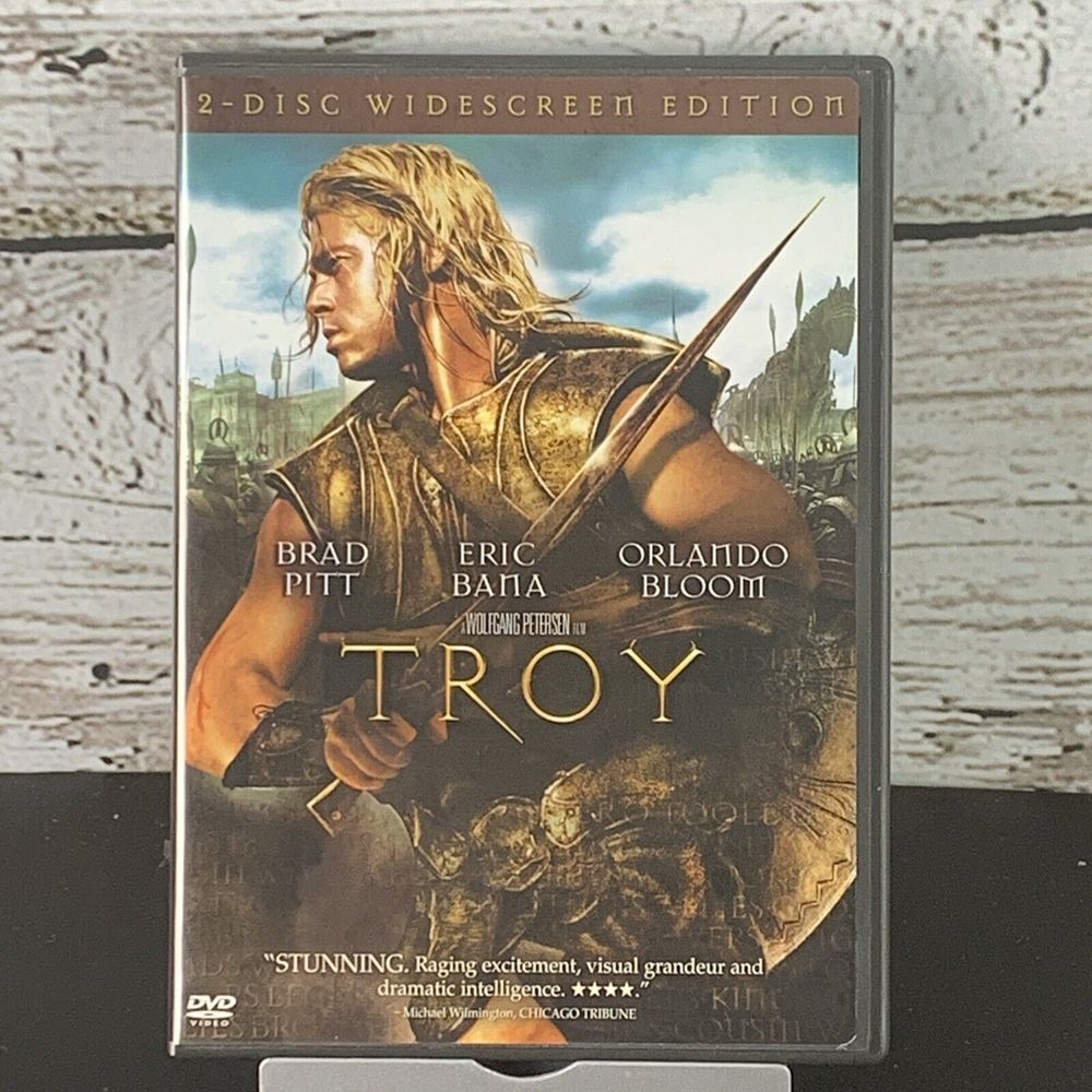 Troy (DVD, 2005, 2-Disc Set) Brad Pitt, Orlando Bloom,‎ Eric Bana, Adoni Maropis